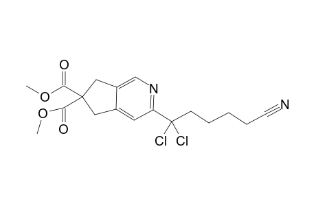 Dimethyl 5-(1,1-dichloro-5-cyanopentyl)cyclopenta[c]pyridine-2,2-dicarboxylate