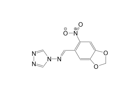4H-1,2,4-triazol-4-amine, N-[(E)-(6-nitro-1,3-benzodioxol-5-yl)methylidene]-