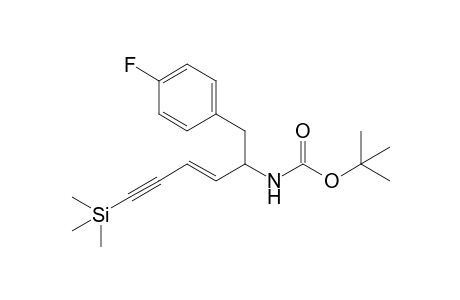5-[(t-Butoxycarbonyl)amino]-6-(4'-fluorophenyl)-1-(trimethylsilyl)hex-3-en-1-yne