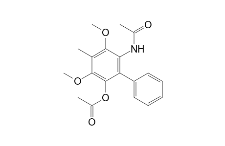 6-acetamido-3,5-dimethoxy-4-methyl-[1,1'-biphenyl]-2-yl acetate