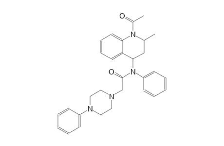 1-piperazineacetamide, N-(1-acetyl-1,2,3,4-tetrahydro-2-methyl-4-quinolinyl)-N,4-diphenyl-