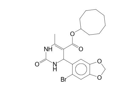 Cyclooctyl 4-(2-bromo-4,5-methylenedioxyphenyl)-3,4-dihydro-6-methyl-2(1H)-oxopyrimidine-5-carboxylate