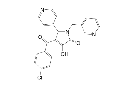 2H-pyrrol-2-one, 4-(4-chlorobenzoyl)-1,5-dihydro-3-hydroxy-5-(4-pyridinyl)-1-(3-pyridinylmethyl)-