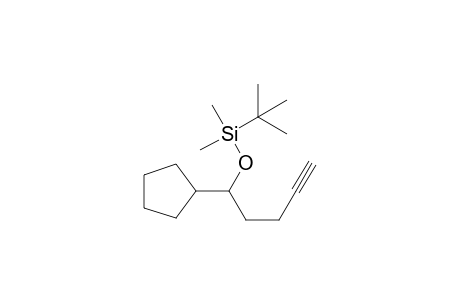 TertButyl-(1-cyclopentylpent-4-ynyloxy)-dimethylsilane