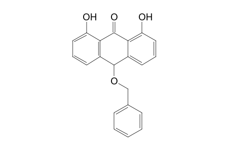 1,8-bis(oxidanyl)-10-phenylmethoxy-10H-anthracen-9-one