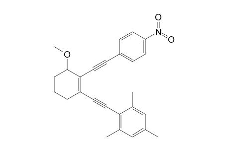 2-[2-[3-methoxy-2-[2-(4-nitrophenyl)ethynyl]-1-cyclohexenyl]ethynyl]-1,3,5-trimethylbenzene