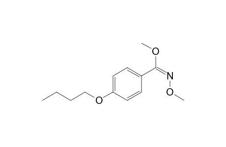 (1E)-4-butoxy-N-methoxy-benzenecarboximidic acid methyl ester