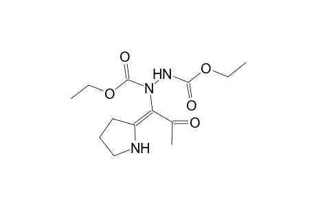 Diethyl 1-[acetyl(2'-pyrrolidinylidene)methyl-1,2-hydrazinedicarboxylate