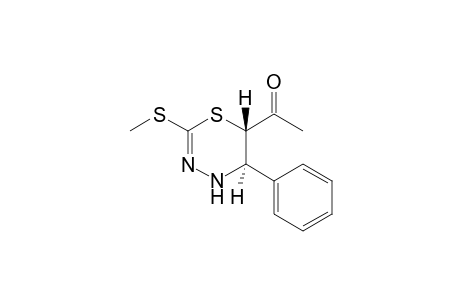 (5R,6S)-6-Acetyl-2-methylthio-5-phenyl-5,6-dihydro-4H-1,3,4-thiadiazine