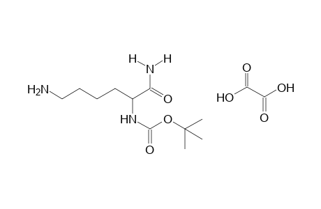L-6-amino-2-(carboxyamino)hexanamide, N-tert-butyl ester, oxalate(1.1)