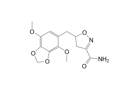 3-isoxazolecarboxamide, 5-[(4,7-dimethoxy-1,3-benzodioxol-5-yl)methyl]-4,5-dihydro-