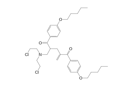 1,5-bis(4-amoxyphenyl)-2-[bis(2-chloroethyl)aminomethyl]-4-methylene-pentane-1,5-dione