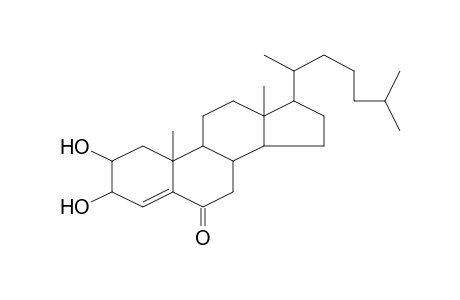 10,13-dimethyl-17-(6-methylheptan-2-yl)-2,3-bis(oxidanyl)-1,2,3,7,8,9,11,12,14,15,16,17-dodecahydrocyclopenta[a]phenanthren-6-one