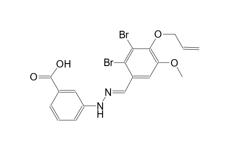 3-{(2E)-2-[4-(allyloxy)-2,3-dibromo-5-methoxybenzylidene]hydrazino}benzoic acid