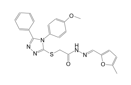 2-{[4-(4-methoxyphenyl)-5-phenyl-4H-1,2,4-triazol-3-yl]sulfanyl}-N'-[(E)-(5-methyl-2-furyl)methylidene]acetohydrazide