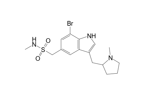 1-[7-bromanyl-3-[(1-methylpyrrolidin-2-yl)methyl]-1H-indol-5-yl]-N-methyl-methanesulfonamide