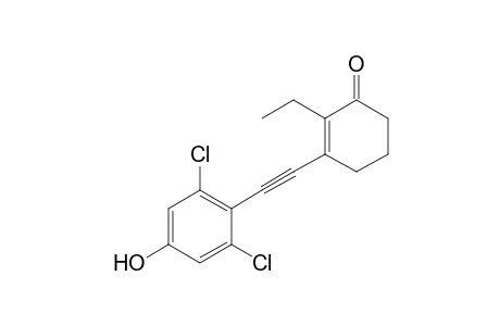 3-(2,6-Dichloro-4-hydroxyphenylethynyl)-2-ethylcyclohex-2-enone