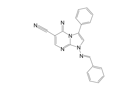 1-BENZYLIDENEAMINO-6-CYANO-5-IMINO-3-PHENYL-1H-IMIDAZO-[1,2-A]-PYRIMIDINE