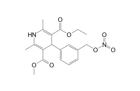 2,6-Dimethyl-4-[3-(nitrooxymethyl)phenyl]-1,4-dihydropyridine-3,5-dicarboxylic acid O5-ethyl ester O3-methyl ester