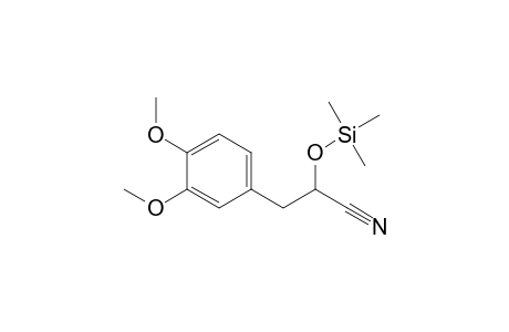 3-(3,4-dimethoxyphenyl)-2-trimethylsilyloxy-propionitrile