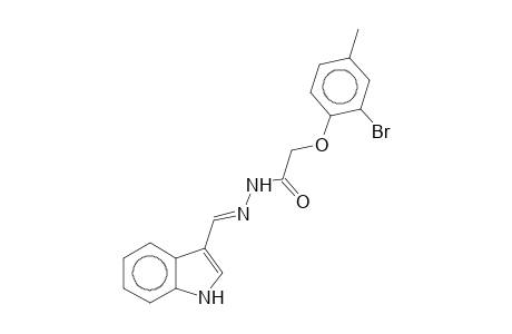 2-(2-Bromo-4-methylphenoxy)-N'-[(E)-1H-indol-3-ylmethylidene]acetohydrazide