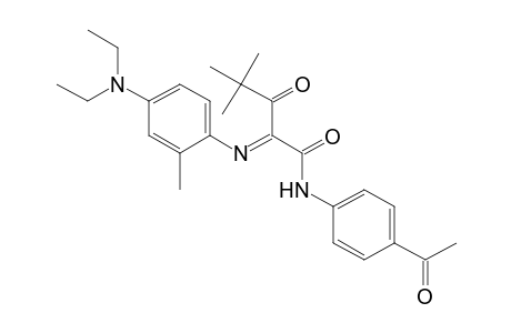 Pentanamide, N-(4-acetylphenyl)-2-[[4-(diethylamino)-2-methylphenyl]imino]-4,4-dimethyl-3-oxo-
