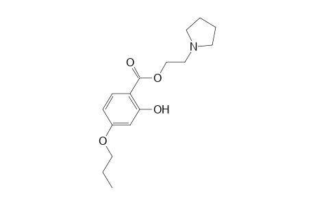 2-(1-Pyrrolidinyl)ethyl 2-hydroxy-4-propoxybenzoate