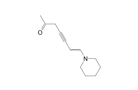6-Hepten-4-yn-2-one, 7-(1-piperidinyl)-