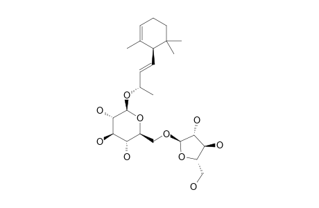 (6R,9R)-alpha-IONOL-9-O-alpha-L-ARABINOFURANOSYL-(1->6)-beta-D-GLUCOPYRANOSIDE