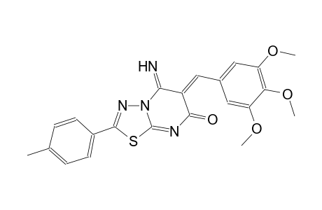 7H-[1,3,4]thiadiazolo[3,2-a]pyrimidin-7-one, 5,6-dihydro-5-imino-2-(4-methylphenyl)-6-[(3,4,5-trimethoxyphenyl)methylene]-, (6Z)-