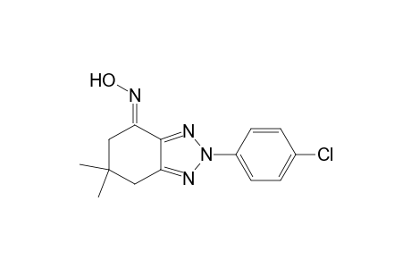 (E)-4,5,6,7-Tetrahydro-6,6-dimethyl-2-(4'-chlorophenyl)-2H-benzo[d](1,2,3)-triazol-4-one - oxime