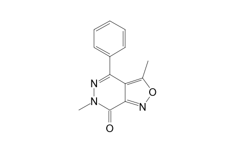 3,6-DIMETHYL-4-PHENYL-ISOXAZOLO-[3,4-D]-PYRIDAZIN-7-(6H)-ONE