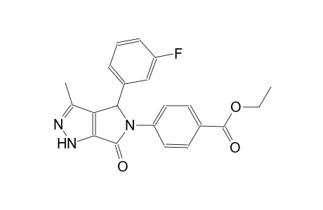 ethyl 4-(4-(3-fluorophenyl)-3-methyl-6-oxo-4,6-dihydropyrrolo[3,4-c]pyrazol-5(1H)-yl)benzoate