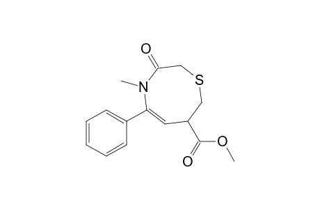 Methyl 4-methyl-3-oxo-5-phenyl-3,4,7,8-tetrahydro-2H-1,4-thiazocin-7-carboxylate