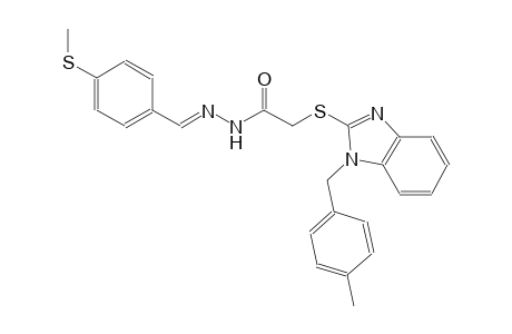 acetic acid, [[1-[(4-methylphenyl)methyl]-1H-benzimidazol-2-yl]thio]-, 2-[(E)-[4-(methylthio)phenyl]methylidene]hydrazide