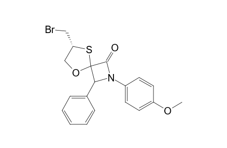 7.alpha.-Bromomethyl-2-(4-methoxyphenyl)-3-phenyl-5-oxa-8-thia-2-azaspiro[3.4]octane-1-one