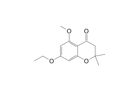 7-Ethoxy-5-methoxy-2,2-dimethyl-3,4-dihydro-2H-1-benzopyran-4-one