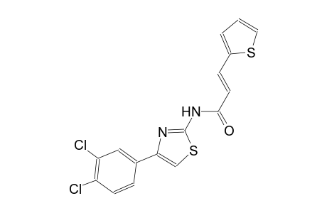 (2E)-N-[4-(3,4-dichlorophenyl)-1,3-thiazol-2-yl]-3-(2-thienyl)-2-propenamide