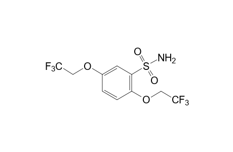 2,5-bis(2,2,2-trifluoroethoxy)benzenesulfonamide