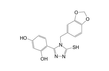 1,3-benzenediol, 4-[4-(1,3-benzodioxol-5-ylmethyl)-5-mercapto-4H-1,2,4-triazol-3-yl]-