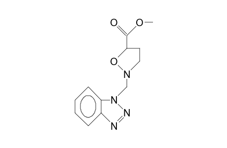 2-(Benzotriazol-1-yl-methyl)-isoxazolidine-5-carboxylic acid, methyl ester