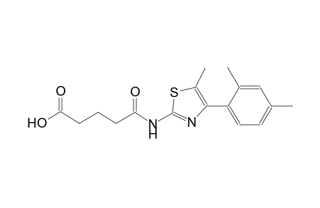 5-{[4-(2,4-dimethylphenyl)-5-methyl-1,3-thiazol-2-yl]amino}-5-oxopentanoic acid