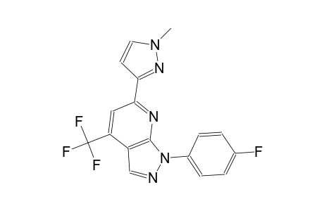 1H-pyrazolo[3,4-b]pyridine, 1-(4-fluorophenyl)-6-(1-methyl-1H-pyrazol-3-yl)-4-(trifluoromethyl)-