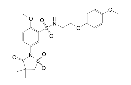 benzenesulfonamide, 5-(4,4-dimethyl-1,1-dioxido-3-oxo-2-isothiazolidinyl)-2-methoxy-N-[2-(4-methoxyphenoxy)ethyl]-