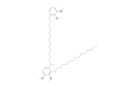 Benzene, 1-[14-(2,3-dimethoxyphenyl)-1-methyltetradecyl]-3,4-dimethoxy-2-pentadecyl-