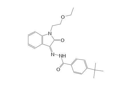 benzoic acid, 4-(1,1-dimethylethyl)-, 2-[(3Z)-1-(2-ethoxyethyl)-1,2-dihydro-2-oxo-3H-indol-3-ylidene]hydrazide