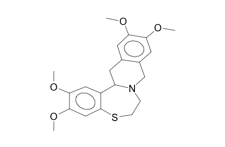 (+/-)-2,3,11,12-TETRAMETHOXY-6,7,14,14A-TETRAHYDRO-9H-ISOQUINOLINO[2,3-C]-[1,4]BENZOTHIAZEPINE