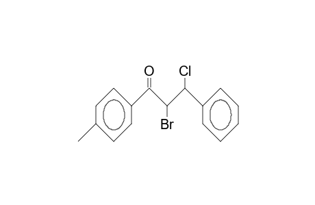 erythro-2-Bromo-3-chloro-4'-methyl-3-phenyl-propiophenone