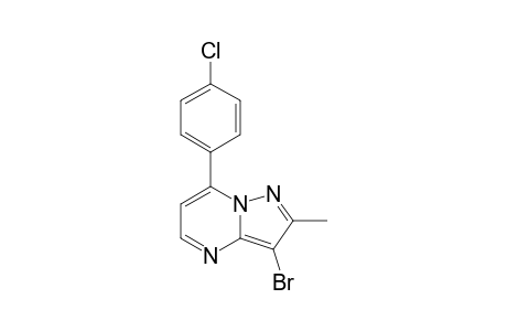 3-BROMO-7-(4-CHLOROPHENYL)-2-METHYLPYRAZOLO-[1,5-A]-PYRIMIDINE
