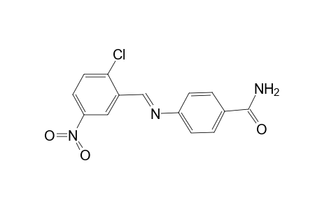 4-[(2-Chloro-5-nitro-benzylidene)-amino]-benzamide